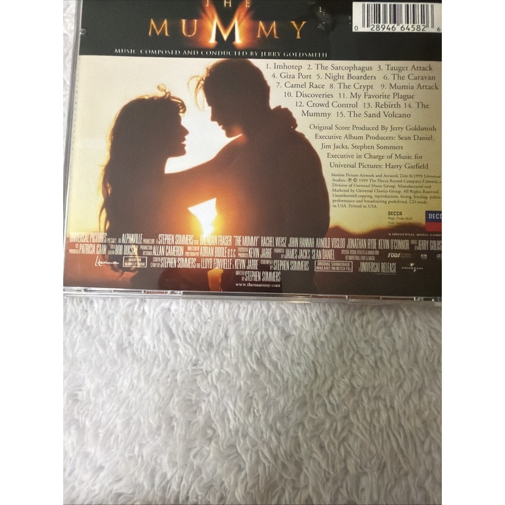 The Mummy Original Motion Picture Soundtrack CD Audio Jerry Goldsmith 1999 Vtg - Picture 5 of 10